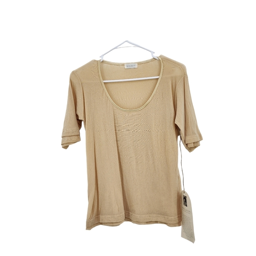 Krista Larson Women's Nylon Double Layer Scoop Shirt - OS